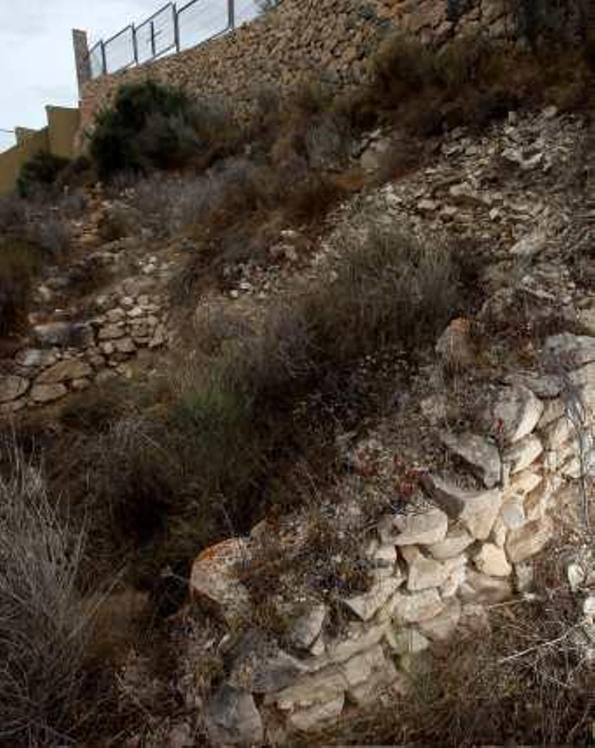 El principal yacimiento, abandonado y lleno de escombros