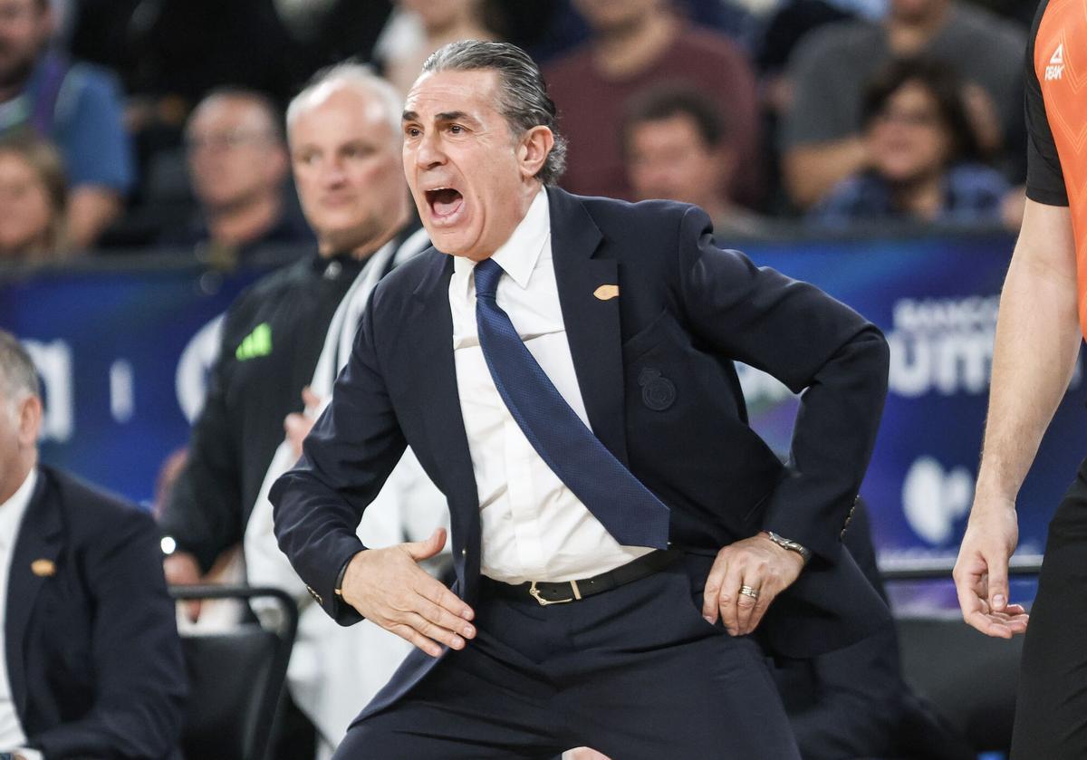 Sergio Scariolo, entrenador del Real Madrid.