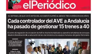 La portada de EL PERIÓDICO del 30 de octubre de 2026