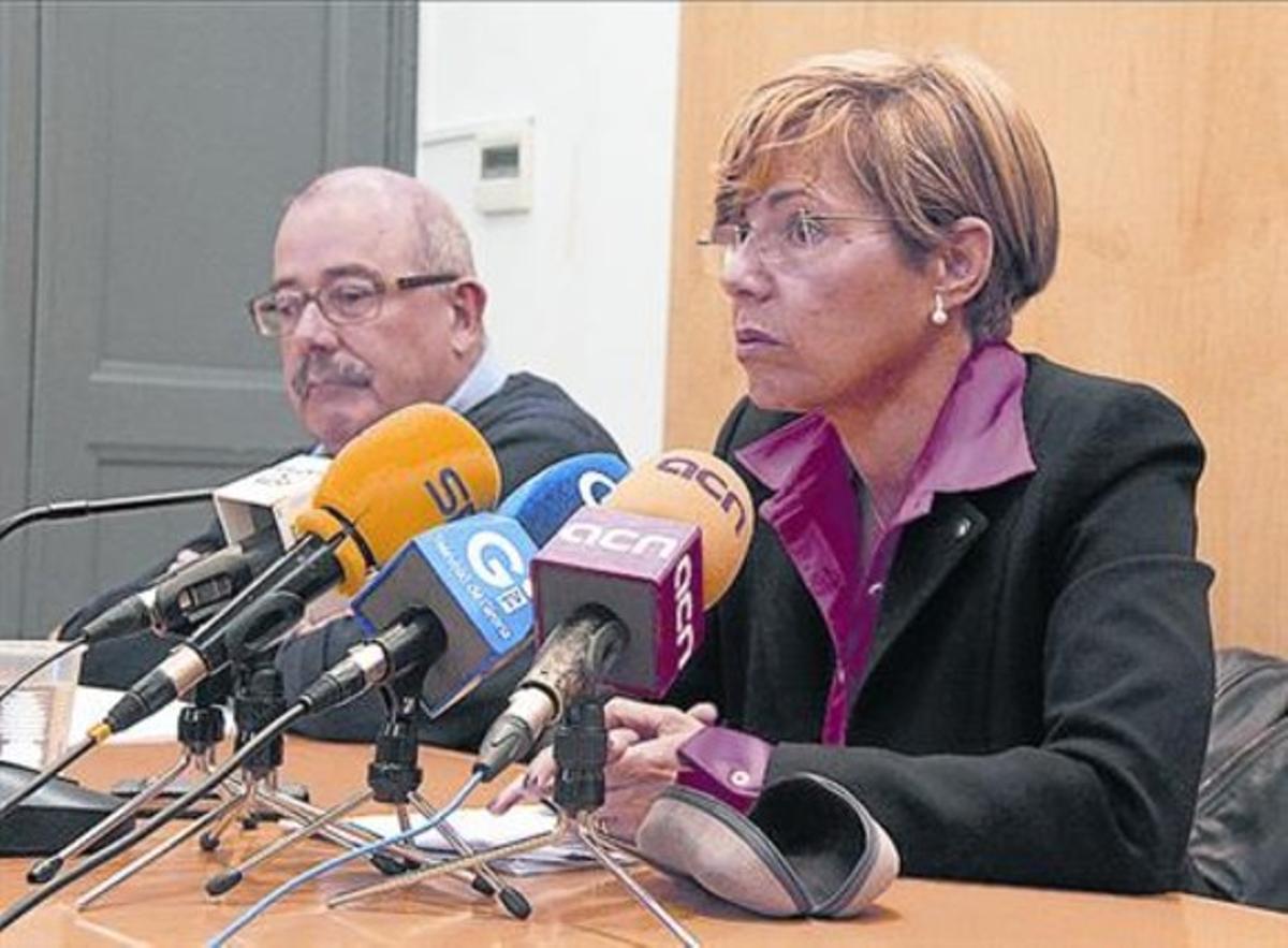 Pia Bosch i Manel Nadal, en un dels seus últims actes del PSC.