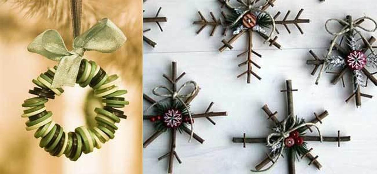 Diez adornos navideños caseros que te sorprenderán