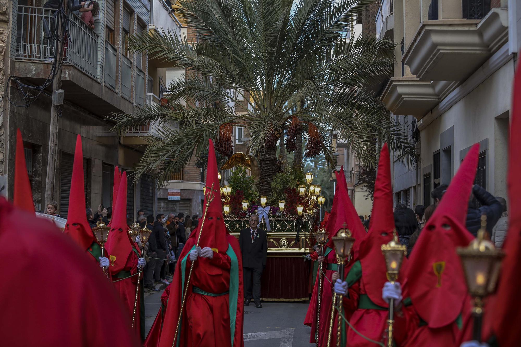 Elche procesiones Jueves santo: La Oracion del Huerto,Nuestra Señora de las Angustias y Maria Santisima de la Salud,La Flagelacion y Gloria,El Silencio,Cristo de Zalamea.