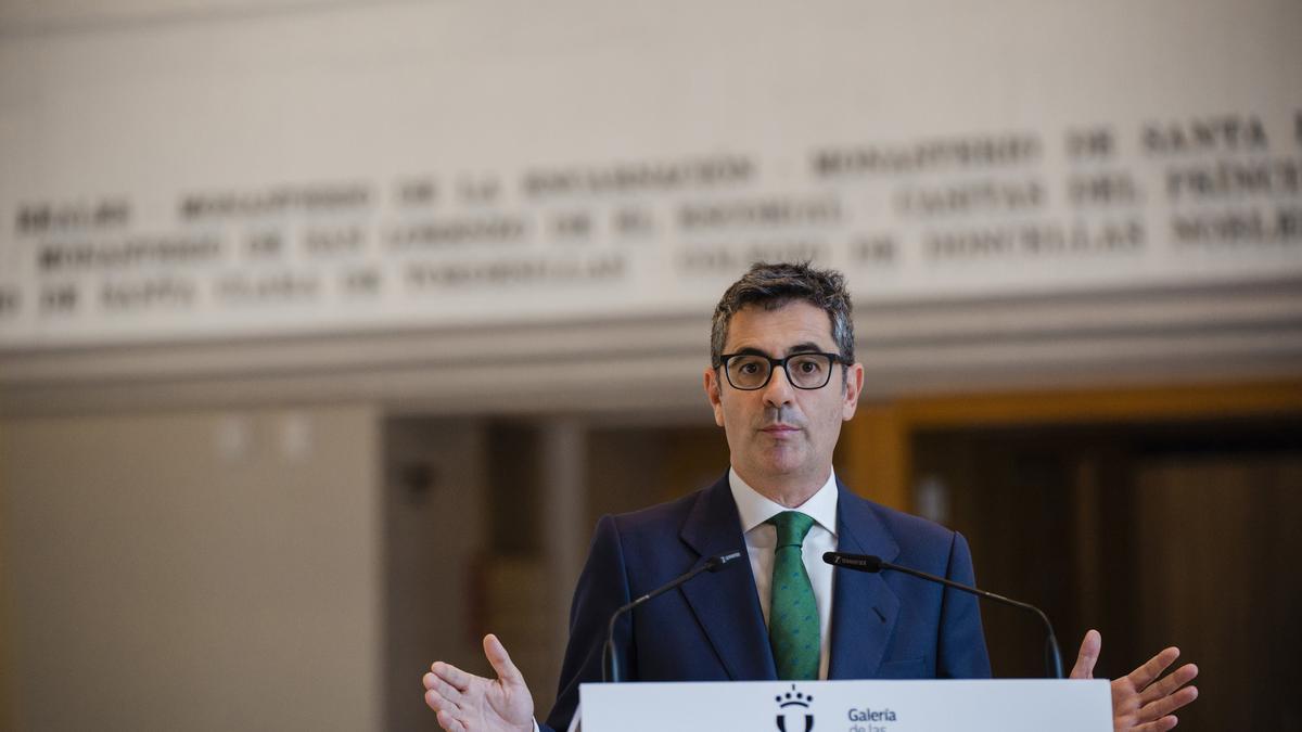 El ministro de la Presidencia, Relaciones con las Cortes y Memoria Democrática, Félix Bolaños, visita a la Galería de las Colecciones Reales de Patrimonio Nacional, a 16 de junio de 2023, en Madrid (España). La Galería de las Colecciones Reales, el proyec