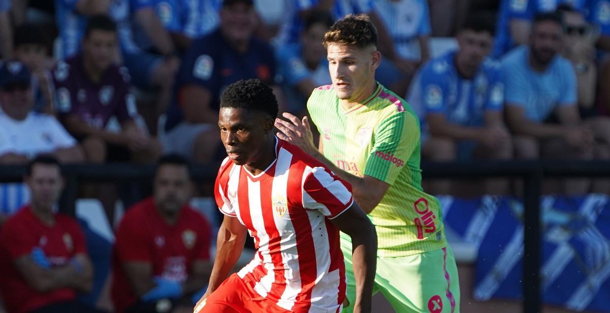 Cristian, en el partido frente al Almería.