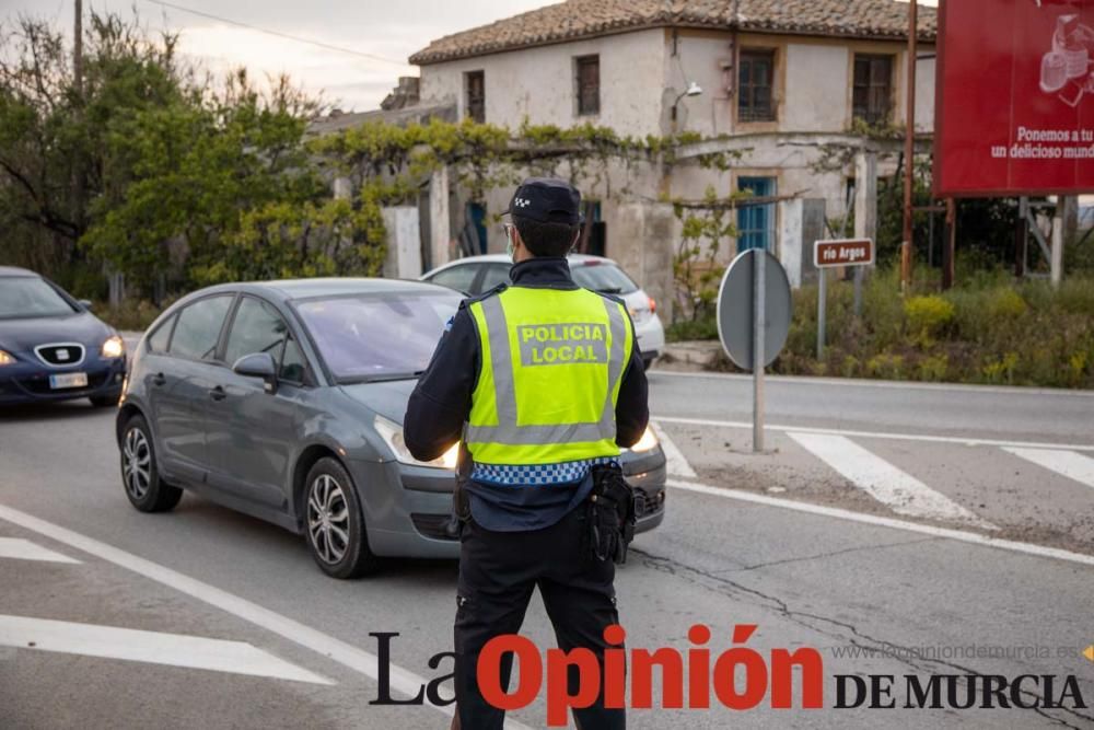 Reparto de mascarillas en Caravaca