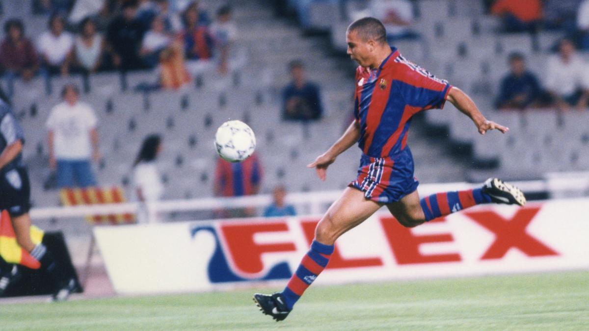 Ronaldo, en una acción de la temporada 1996-97