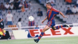 Ronaldo, en una acción de la temporada 1996-97