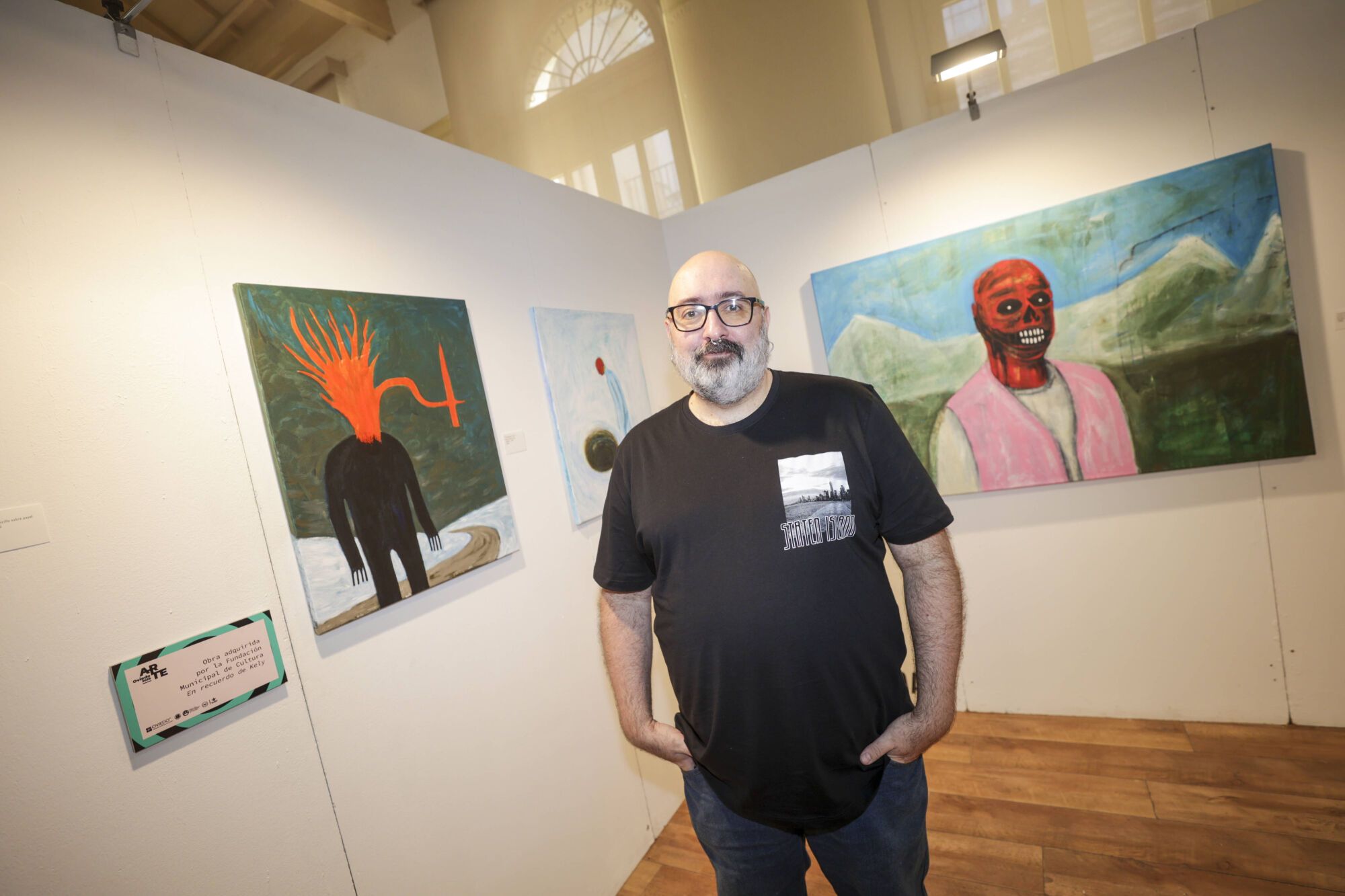 Apertura del feria ArteOviedo en la plaza Trascorrales