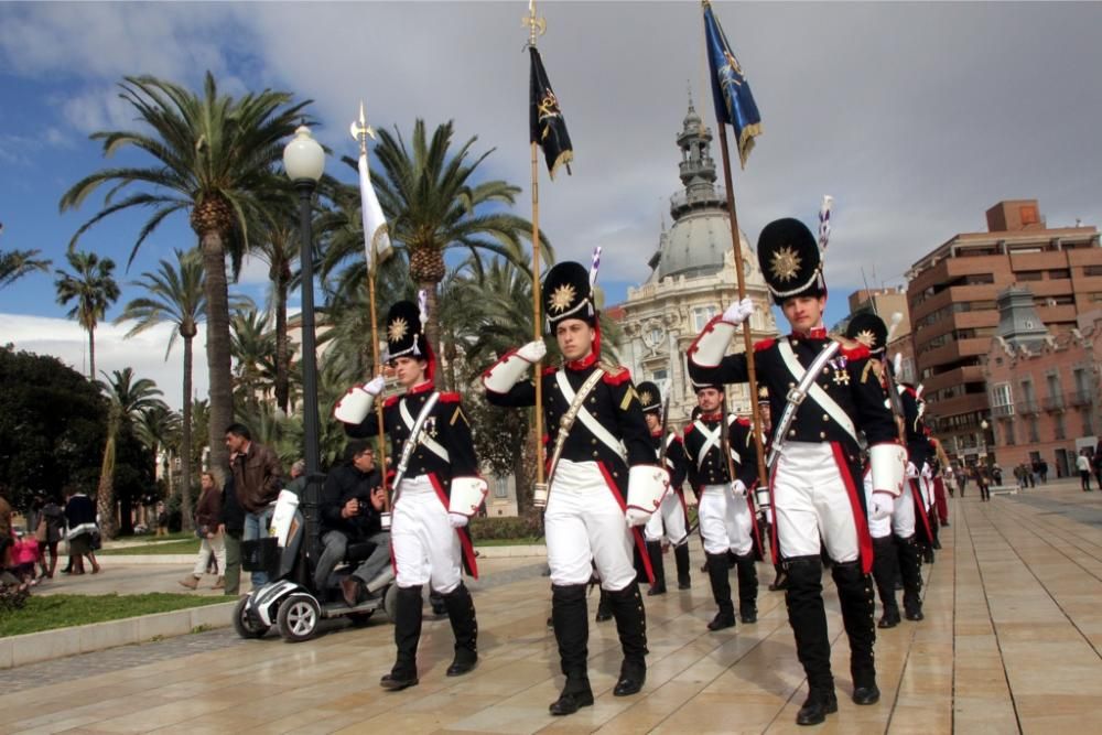 Pasacalle de los granaderos marrajos en Cartagena