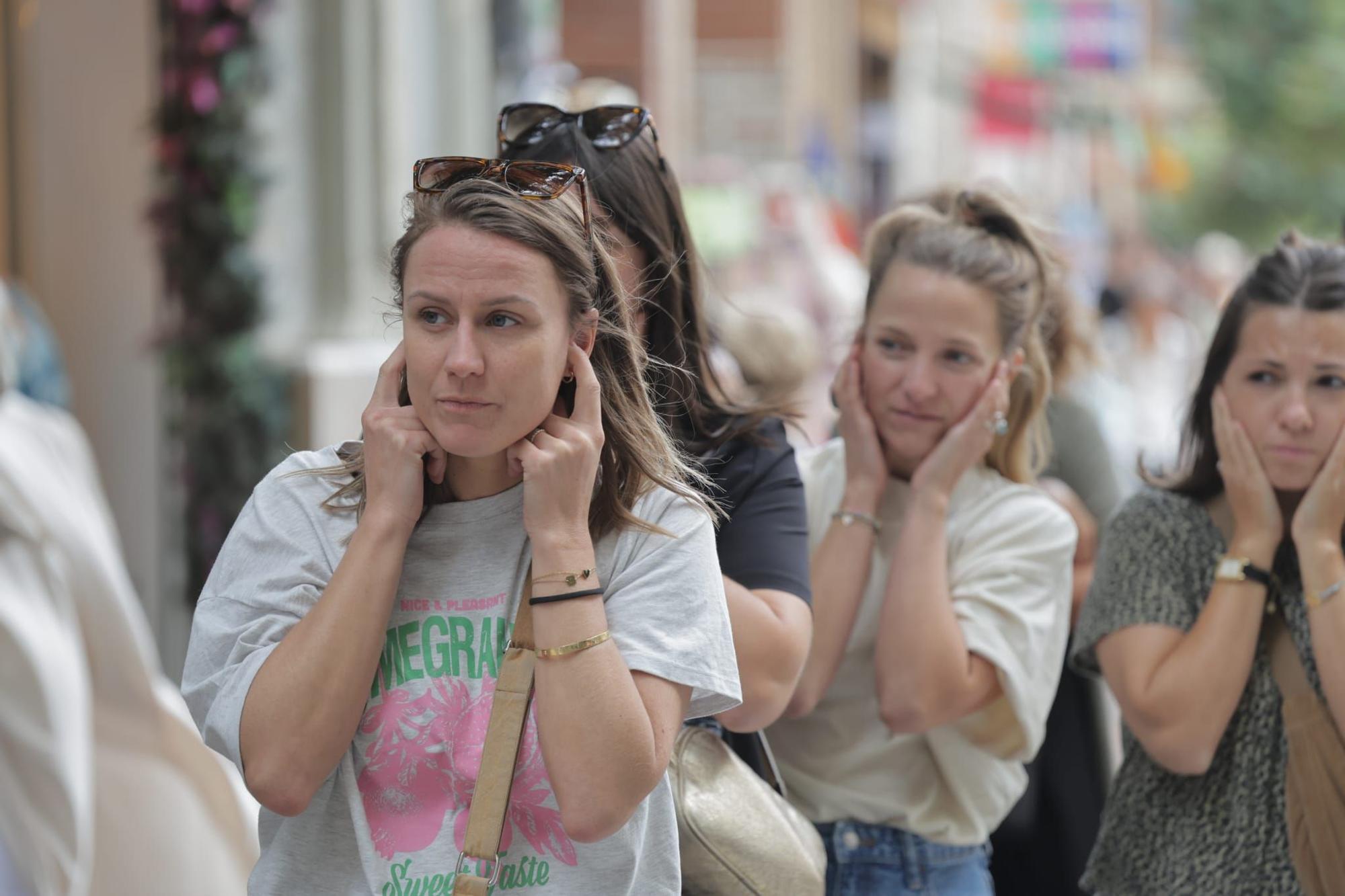 Trabucà en el centro de València