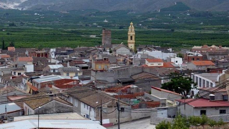 Vista aérea de la localidad de Antella y una parte de su término, en una imagen de archivo.