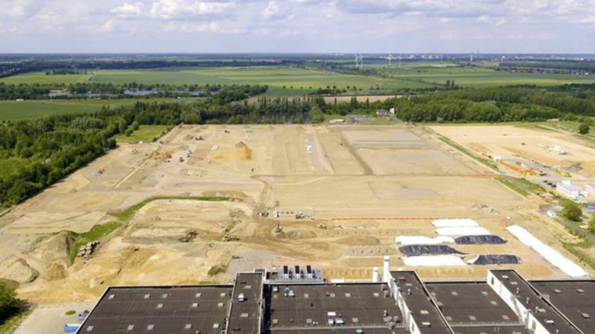 Obras de la gigafactoría que ya se está construyendo en Alemania