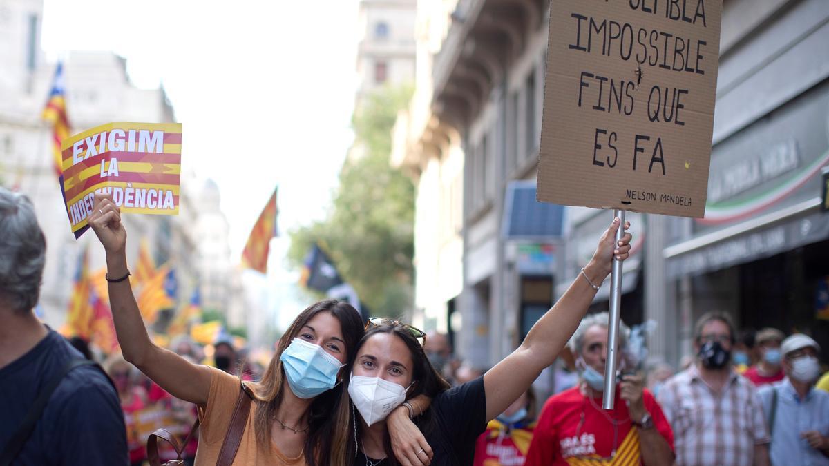 Les millors imatges de la Diada 2021 | La manifestació de l'11-S a Barcelona