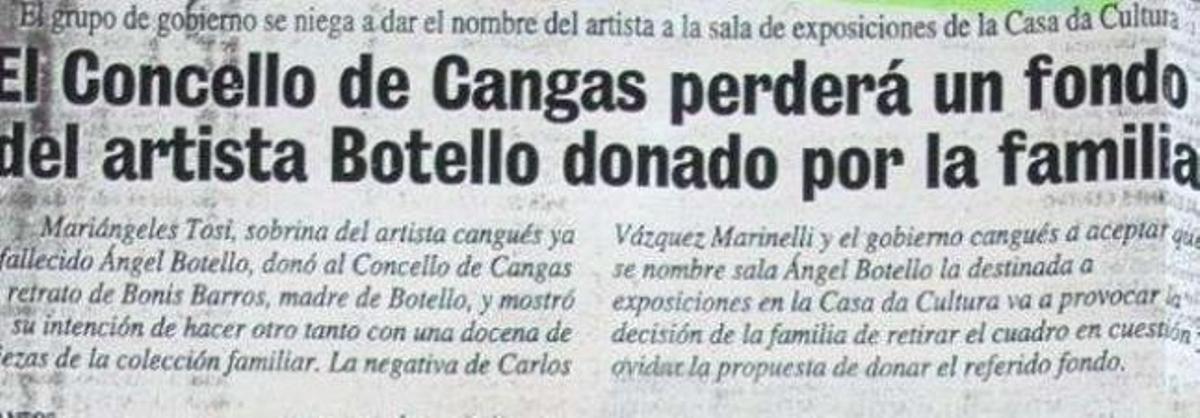 O Botello que Cangas ten que descubrir