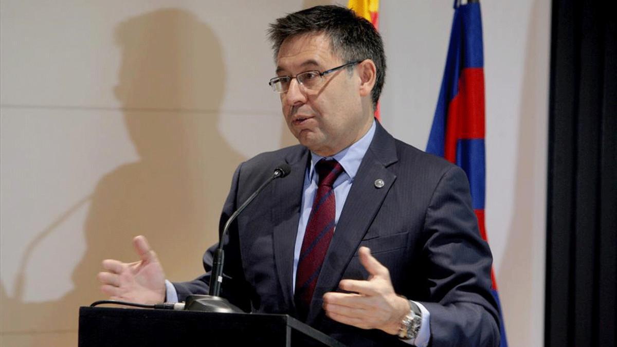 Josep Maria Bartomeu anuncia el fichaje de Ernesto Valverde