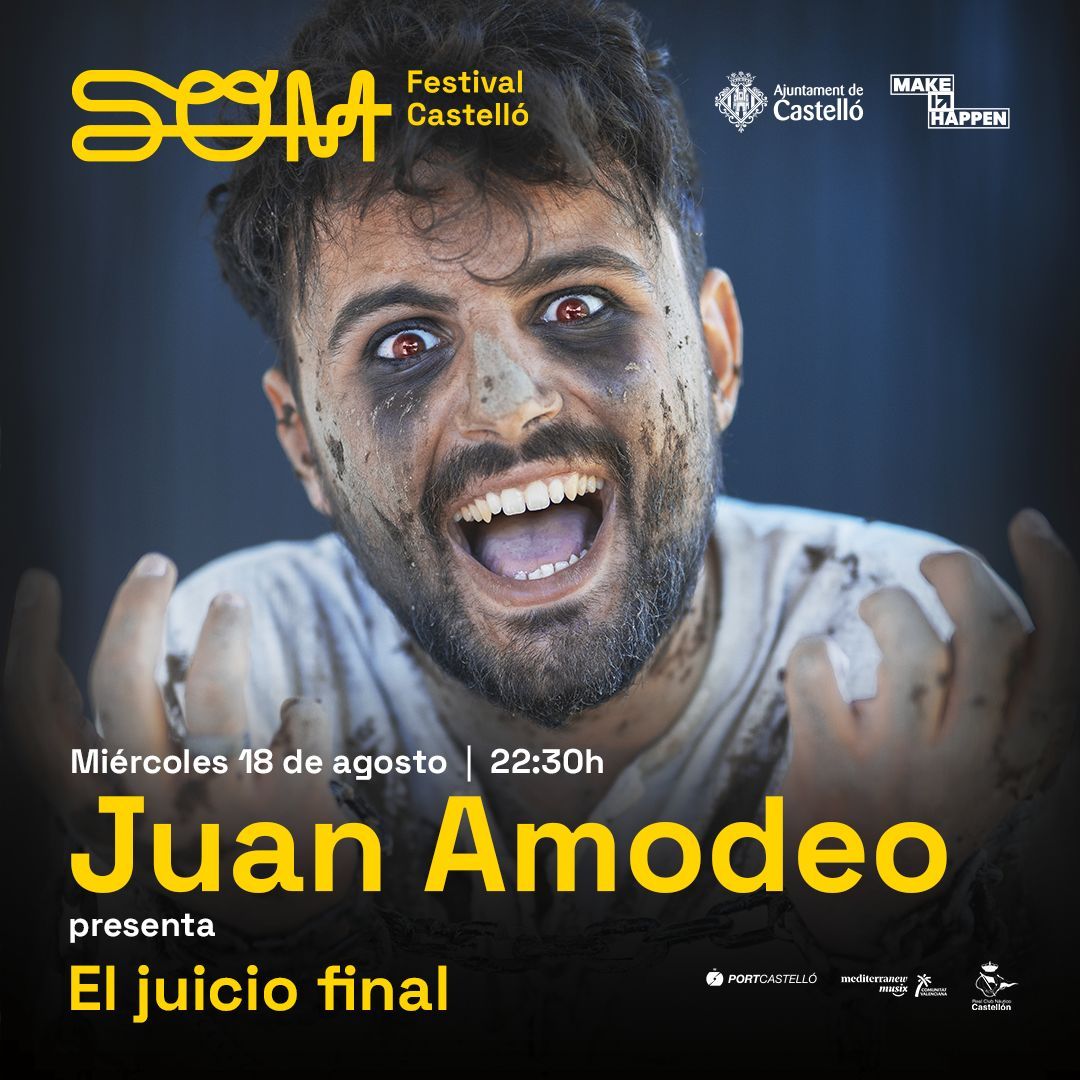 Juan Amodeo actuará en Castelló el 18 de agosto.