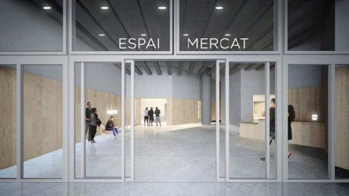 Empiezan  las obras del nuevo espacio vecinal del mercat de Sant Antoni.