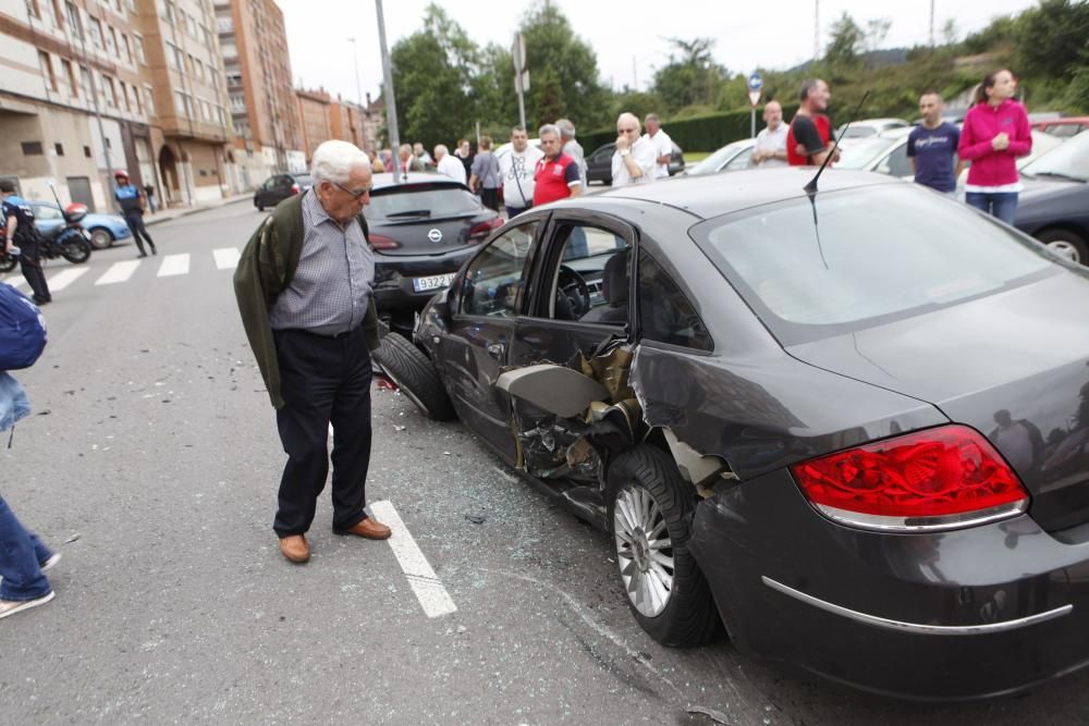 Accidente en la calle Ruiz en la Calzada