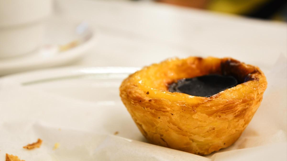 Un pastel de nata, el famoso dulce portugués que se podrá comer en Zaragoza