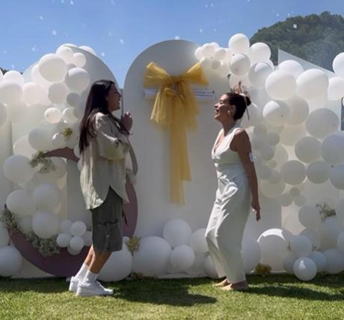 Dulceida y Alba Paul en su privada 'Gender Reveal'