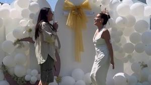 Dulceida y Alba Paul en su privada Gender Reveal