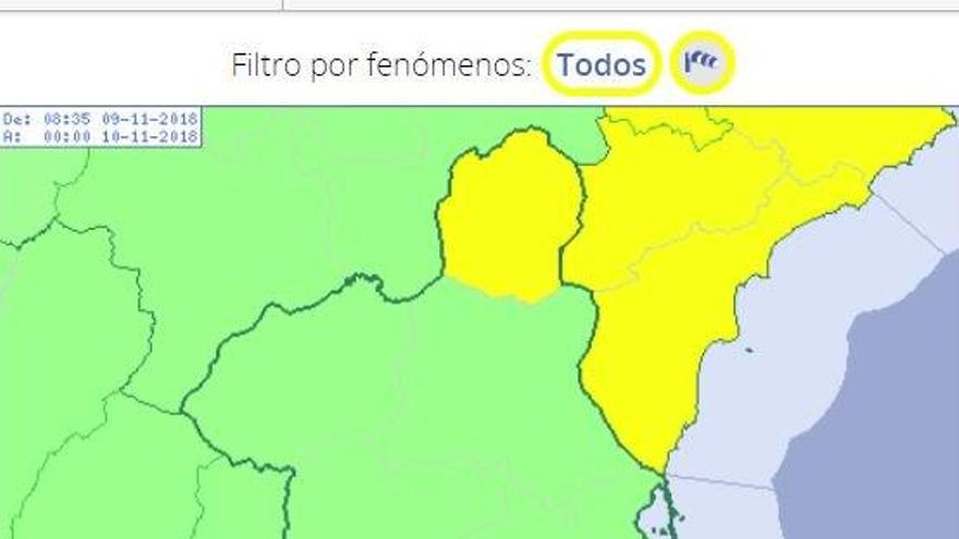 Aviso amarillo por fuertes vientos de hasta 70 kilómetros por hora en el Altiplano