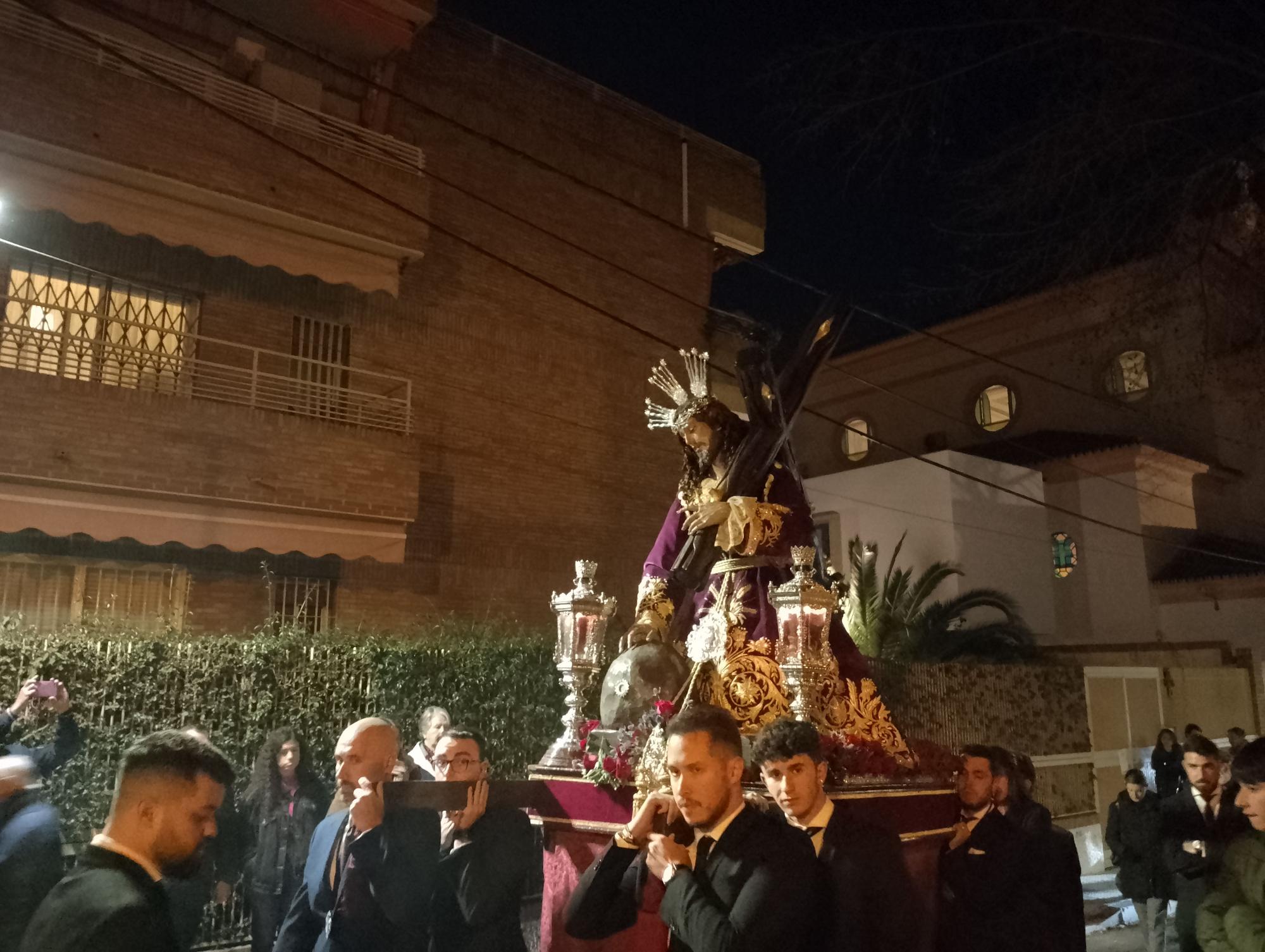 El vía crucis del Nazareno de Pedregalejo, en imágenes