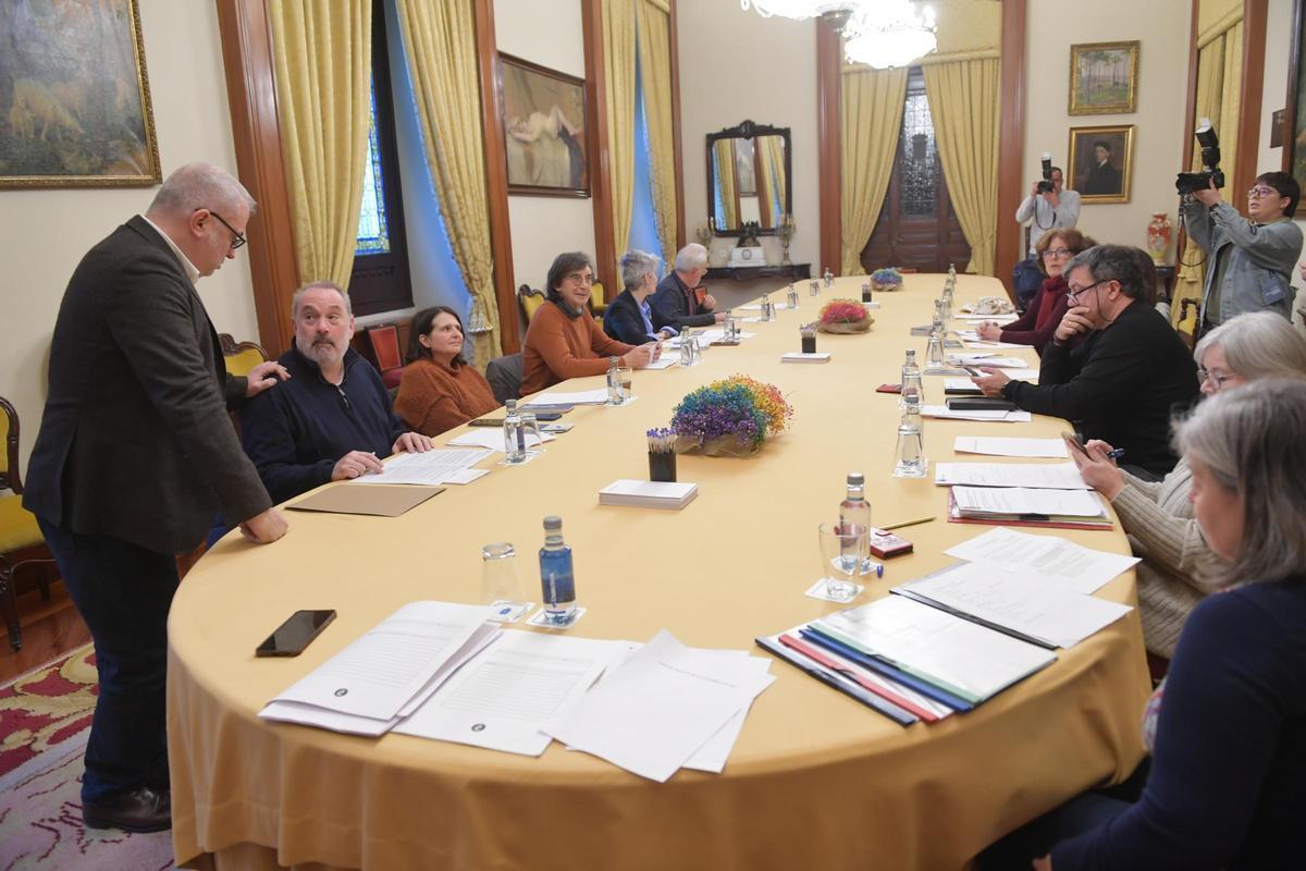 Reunión, ayer, del Consello da Memoria Democrática.