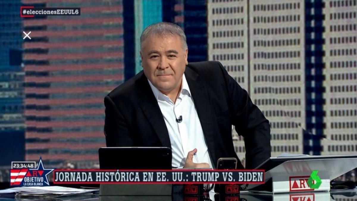 Antonio García Ferreras en el especial 'Al rojo vivo: Objetivo La Casa Blanca'