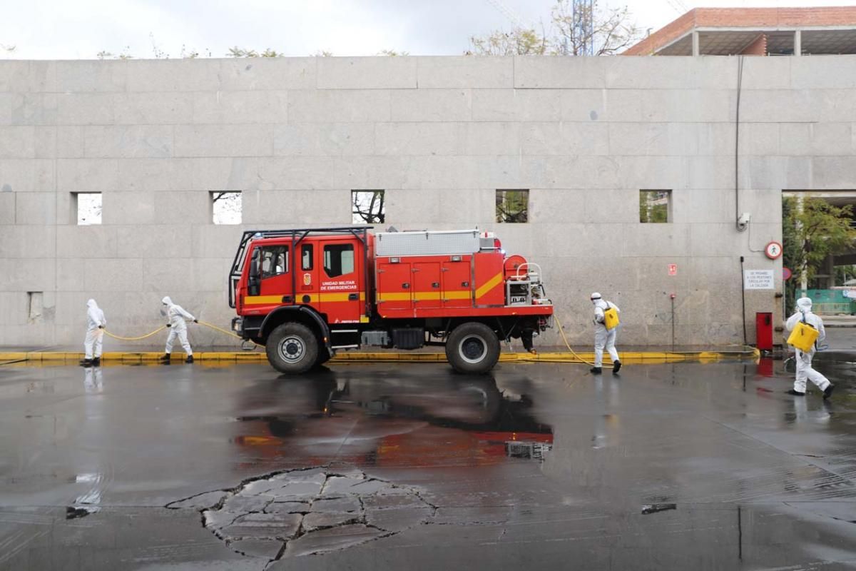 Efectivos de la Unidad Militar de Emergencias ya están desplegados en la capital