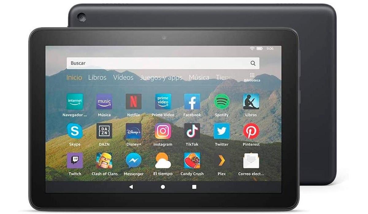 Nueva Tablet Fire 8 HD de Amazon. (Precio para 32 GB: 99,99 euros)