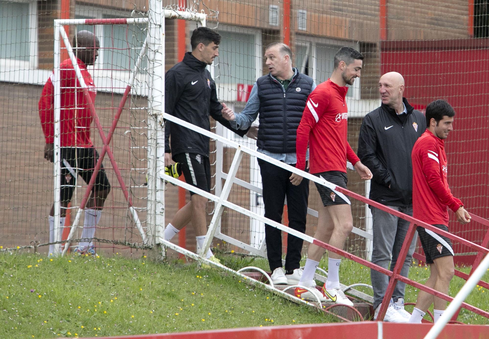 EN IMÁGENES: Último entrenamiento del Sporting en Mareo antes del derbi