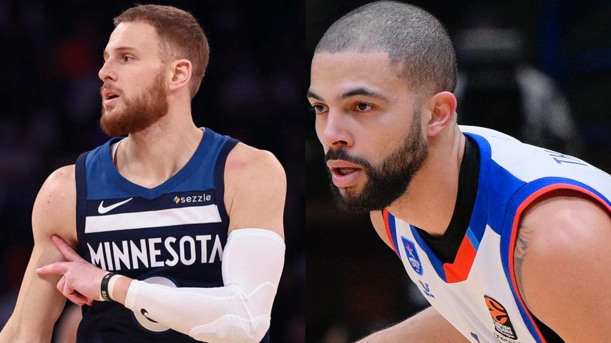 Darius Thompson (derecha) sustituye a Donte DiVincenzo (izquierda) en la selección italiana para el Eurobasket