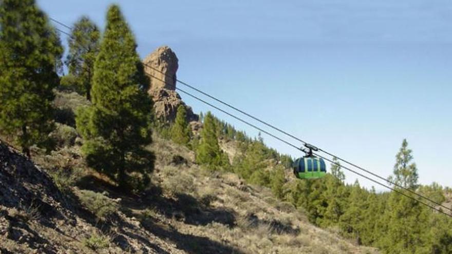 Simulación del teleférico en el Roque Nublo. | la provincia / dlp