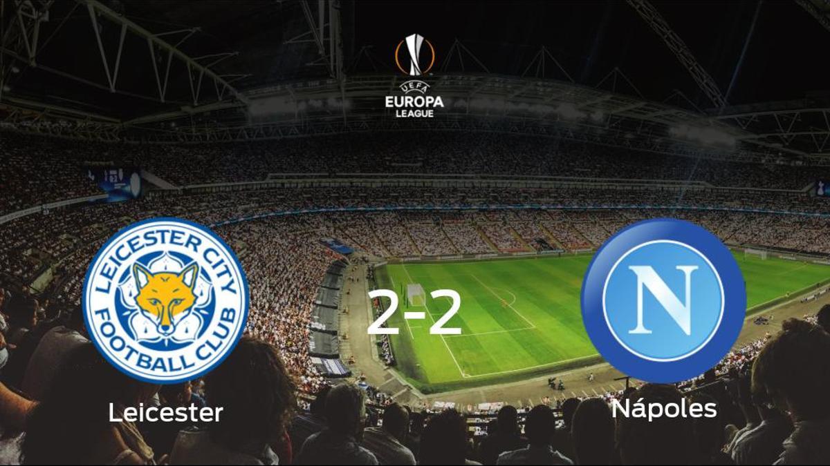El Leicester City y el Nápoles se reparten los puntos tras su empate a dos