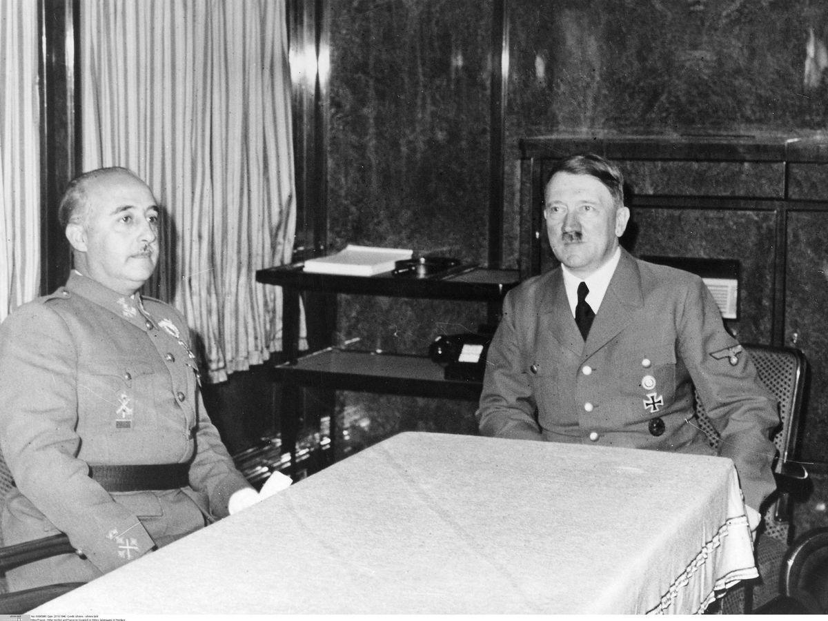 Reunión entre Hitler y Franco en Hendaya.