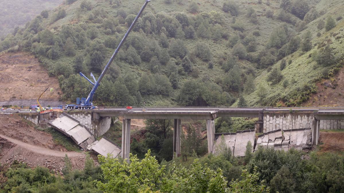 herida añadir Duquesa Se pone en marcha el desmontaje del viaducto de la A-6 - Faro de Vigo