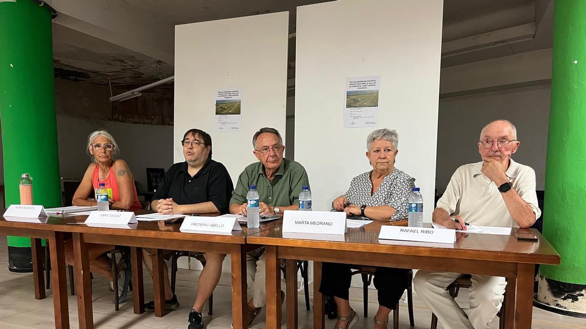 Els representants de la plaforma