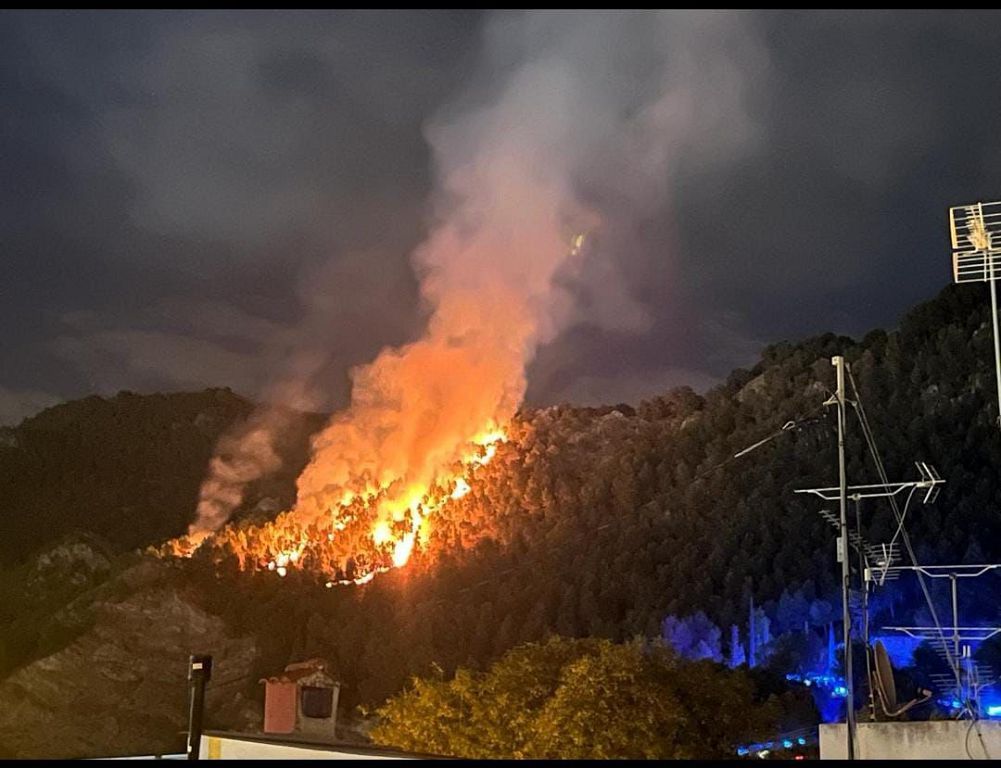 Las imágenes del incendio forestal en El Valle, junto a La Fuensanta