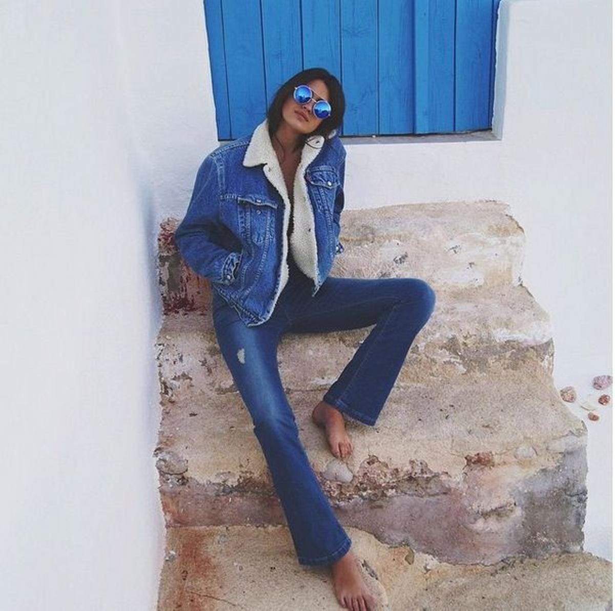 El 'total denim' de Marta Lozano