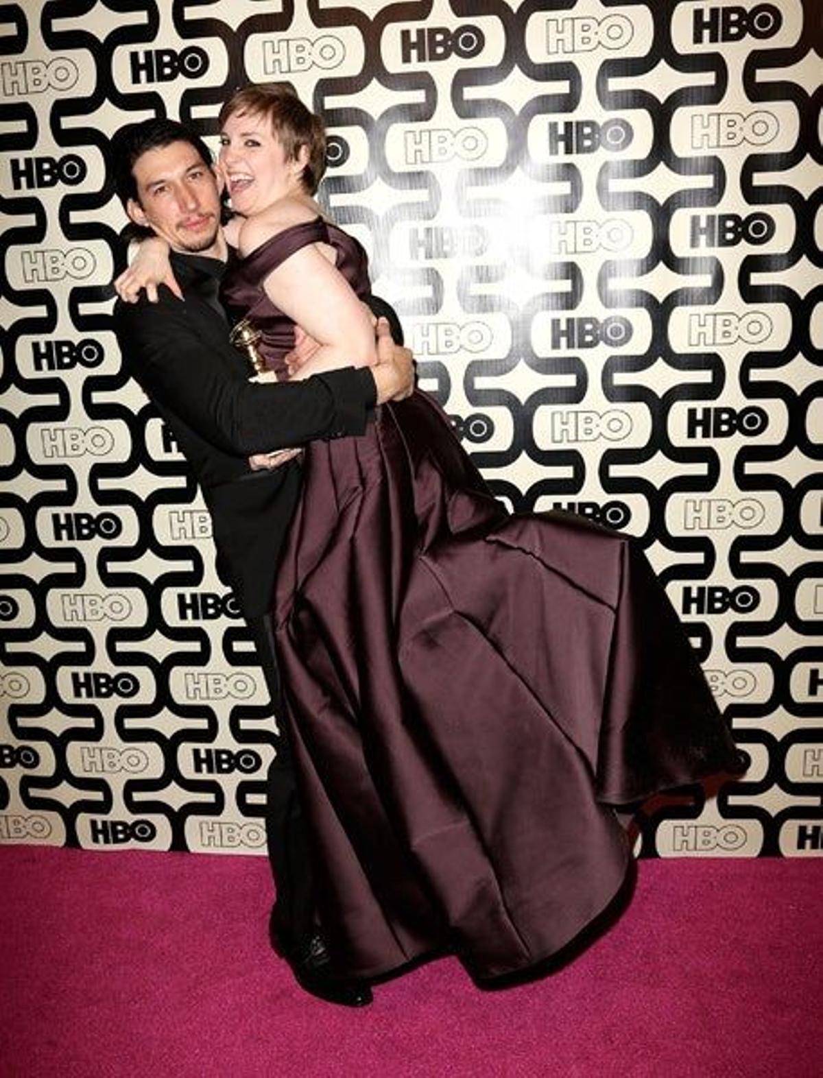 Adam Driver y Lena Dunham