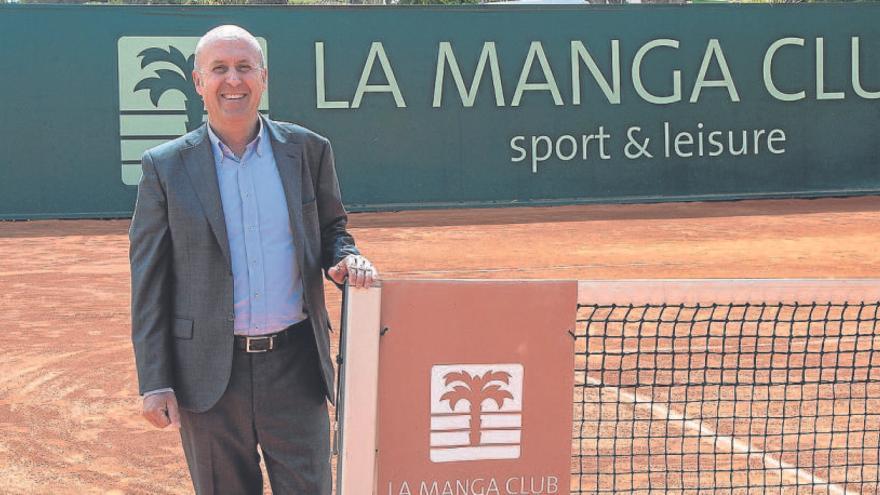 Lorenzo Martínez, en la pista central de La Manga Club