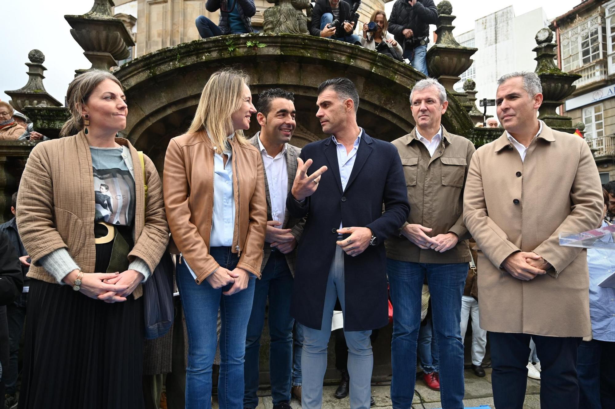 Contrarios a la amnistía se unen en una manifestación en Pontevedra