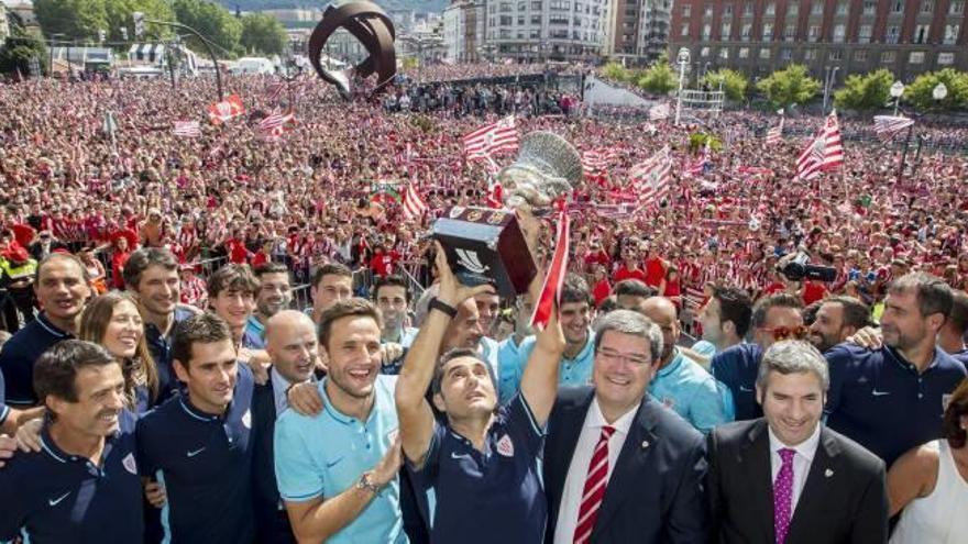 Fiesta grande en Bilbao por el título del Athletic