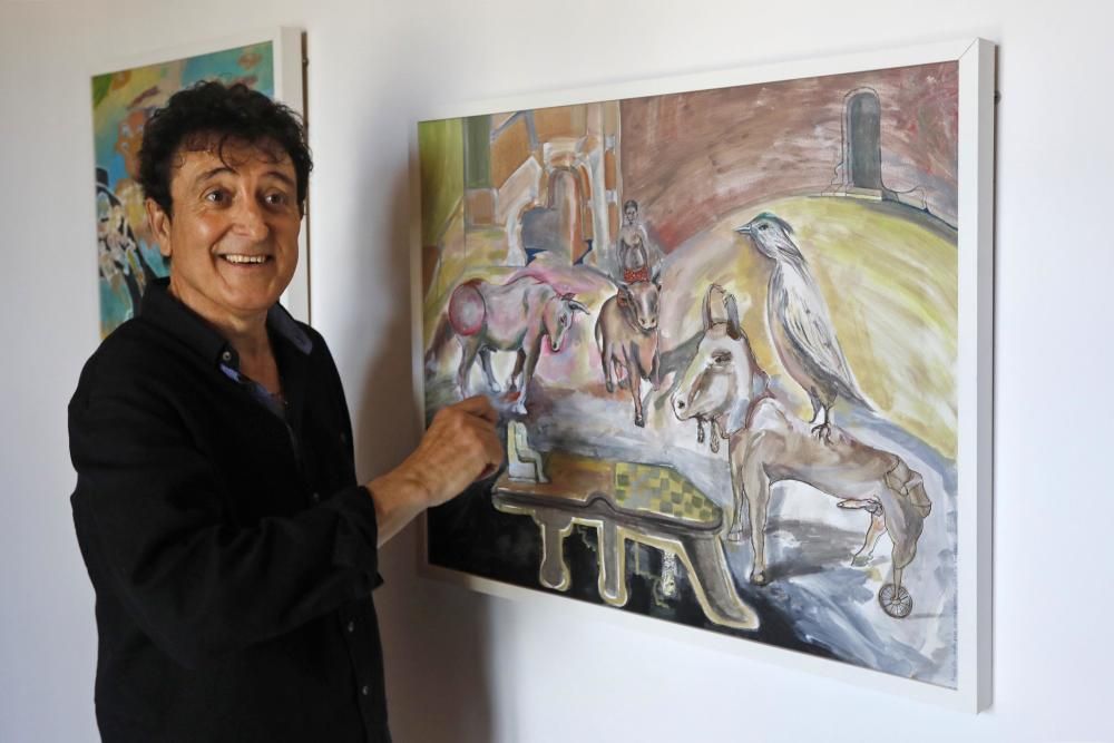 Manolo García mostra la seva pintura a Sant Feliu de Guíxols