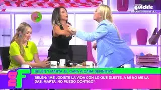 Encontronazo entre Belén Esteban y Marta Riesco: "Yo lo que no hago es fo**** a tíos casados"