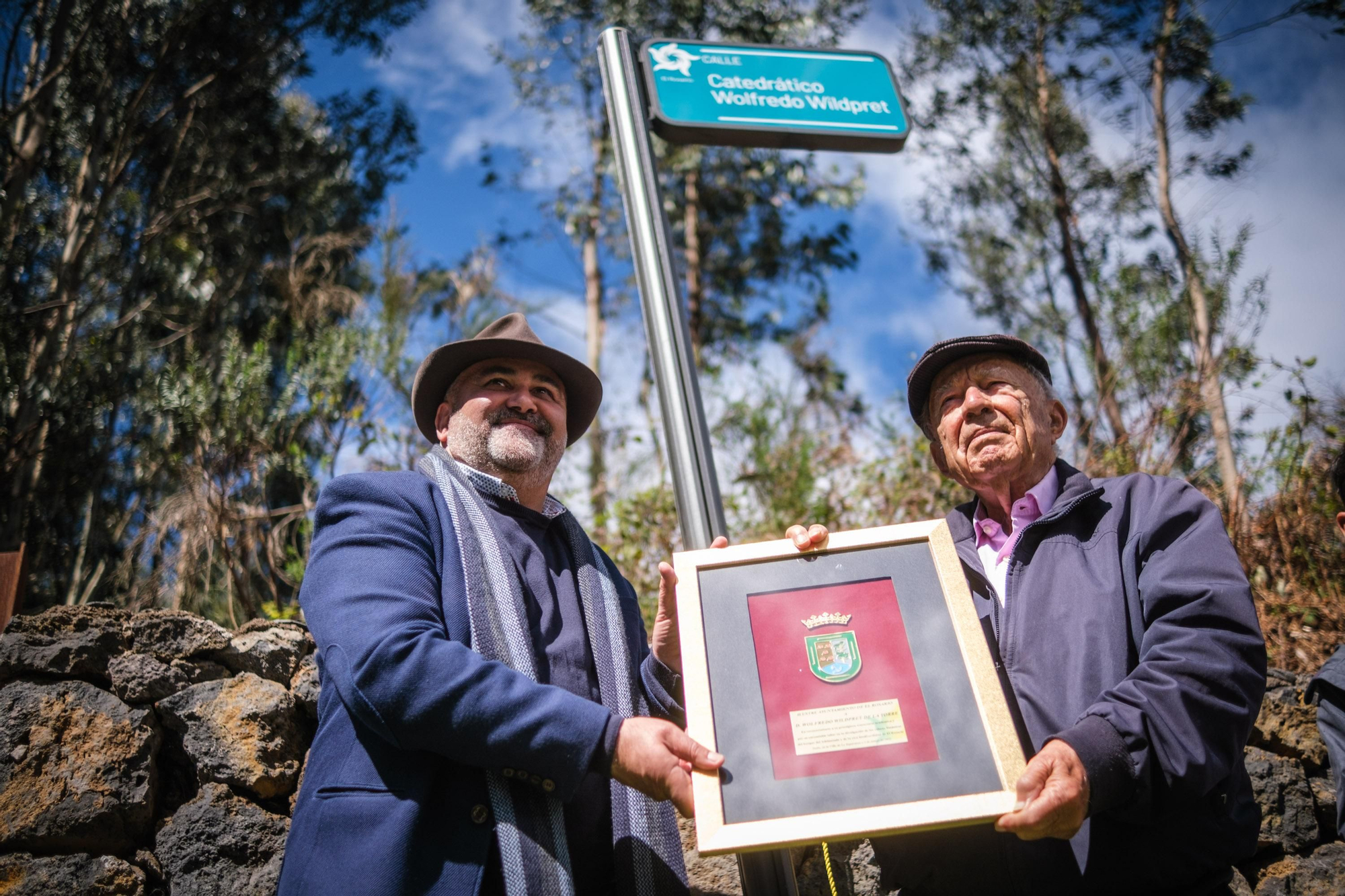 Inauguración de la calle Catedrático Wolfredo Wilpret