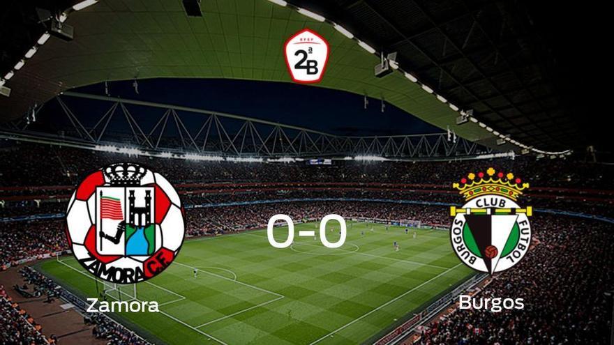 El Zamora y el Burgos no encuentran el gol y se reparten los puntos (0-0)