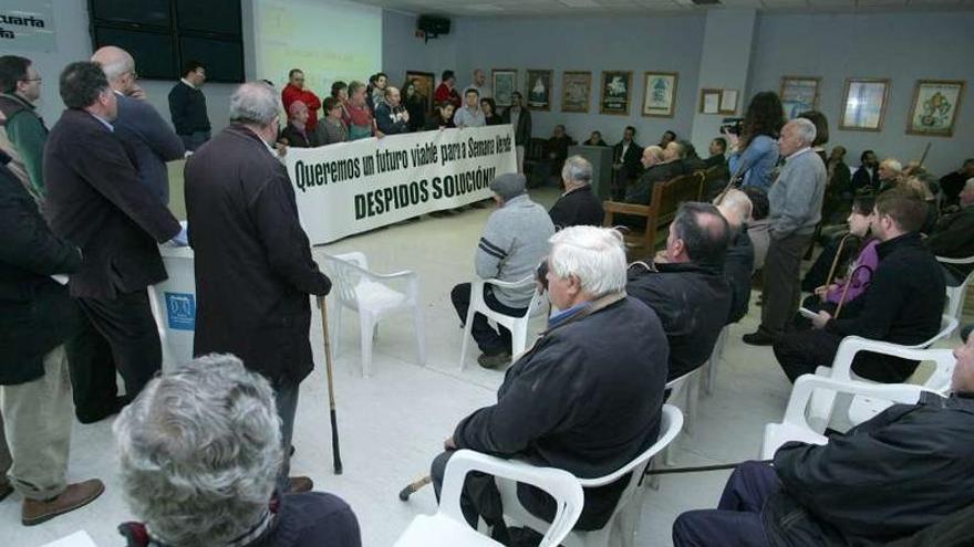 Protesta de la plantilla de la Semana Verde por los despidos del segundo ERE.