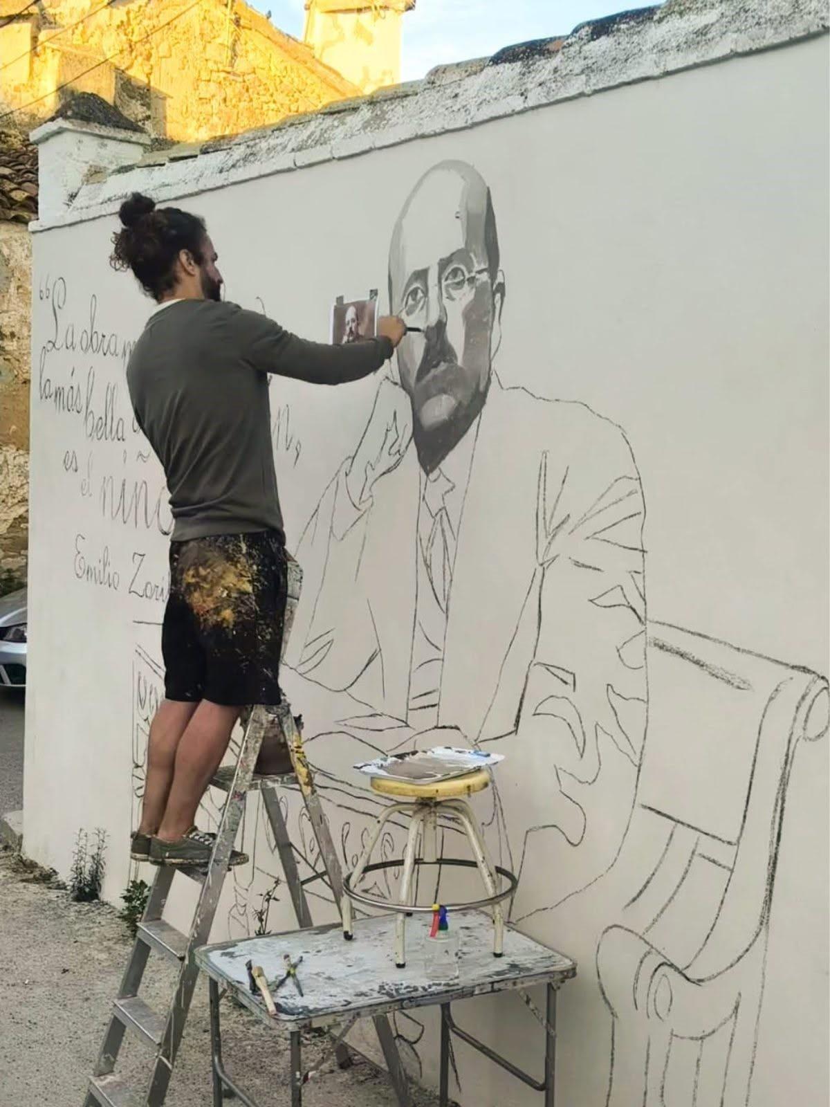 La obra realizada por el artista David Fernández.